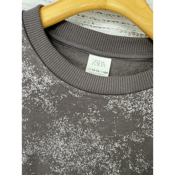 NWOT Zara Girls' Sweater Foil Print  Age 13-14 Girls Large Years - Picture 3 of 4